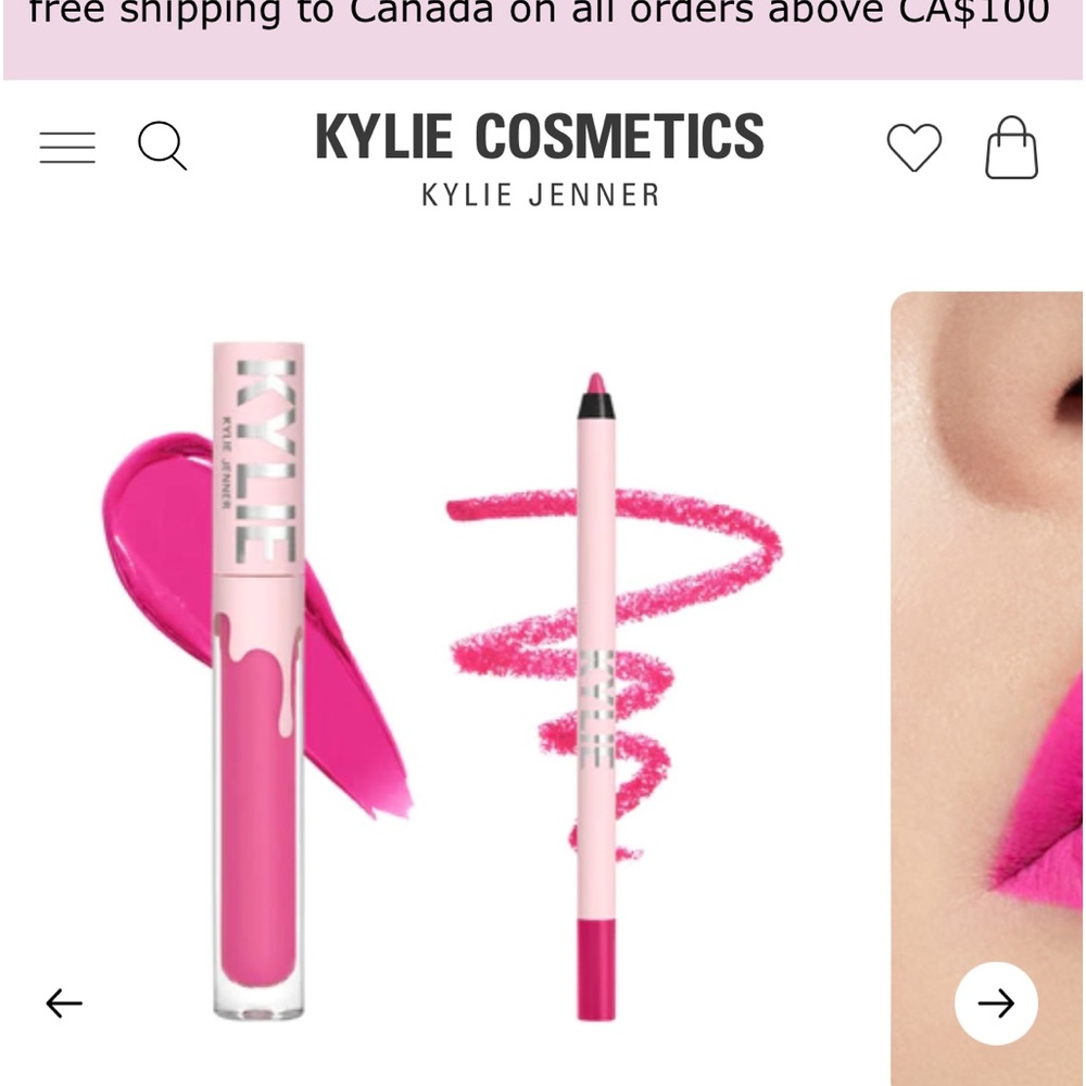 Never used Kylie lip kit
